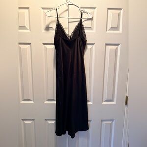 Express Black Satin Dress size medium